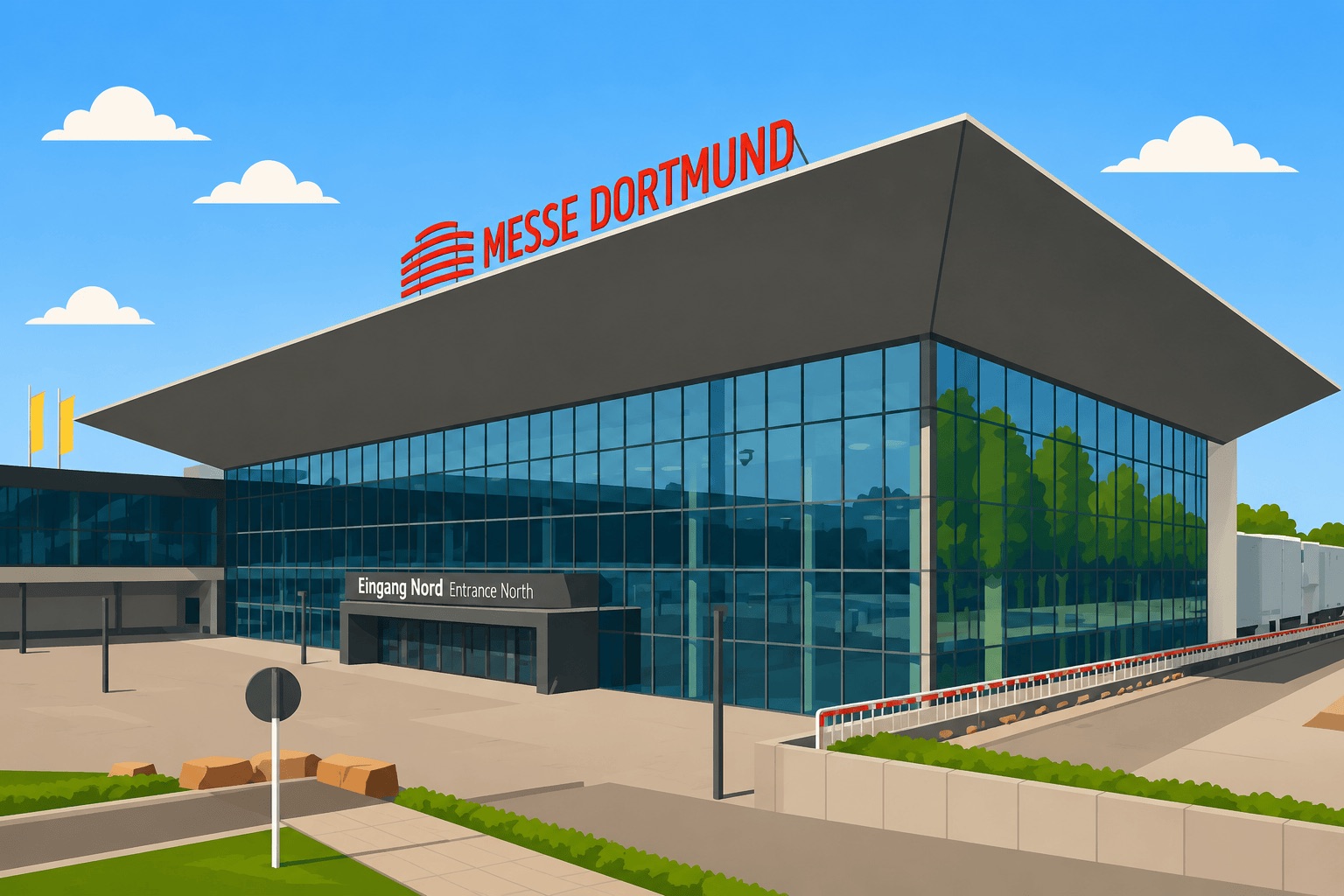 Messe Dortmund, North entrance